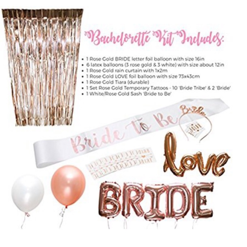 ALL-IN-ONE ROSE GOLD BACHELORETTE KIT - BRAND NEW